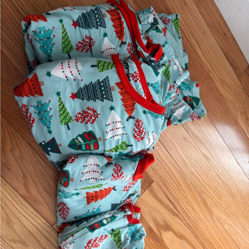 4 Pairs Festive Family Christmas Tree Pajama Set